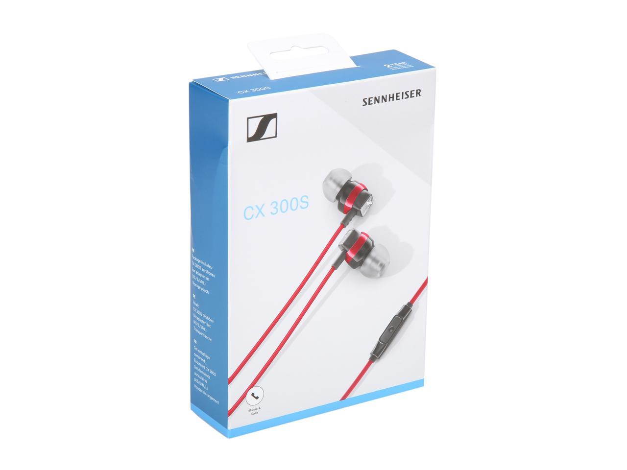 Sennheiser CX 300S In Ear Headphone with One-Button Smart Remote - Red