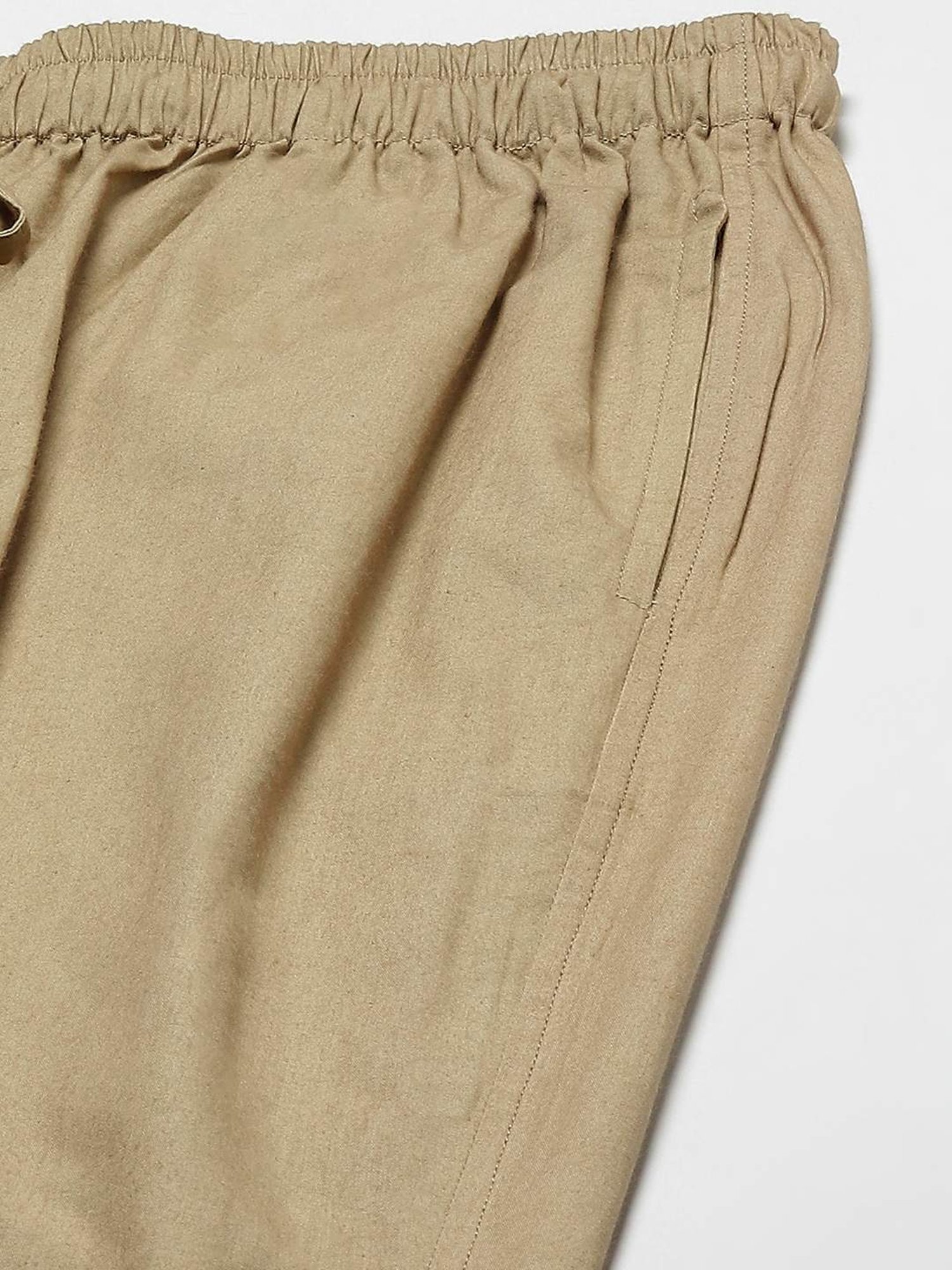 See Designs Khaki Cotton Regular Fit Pyjamas