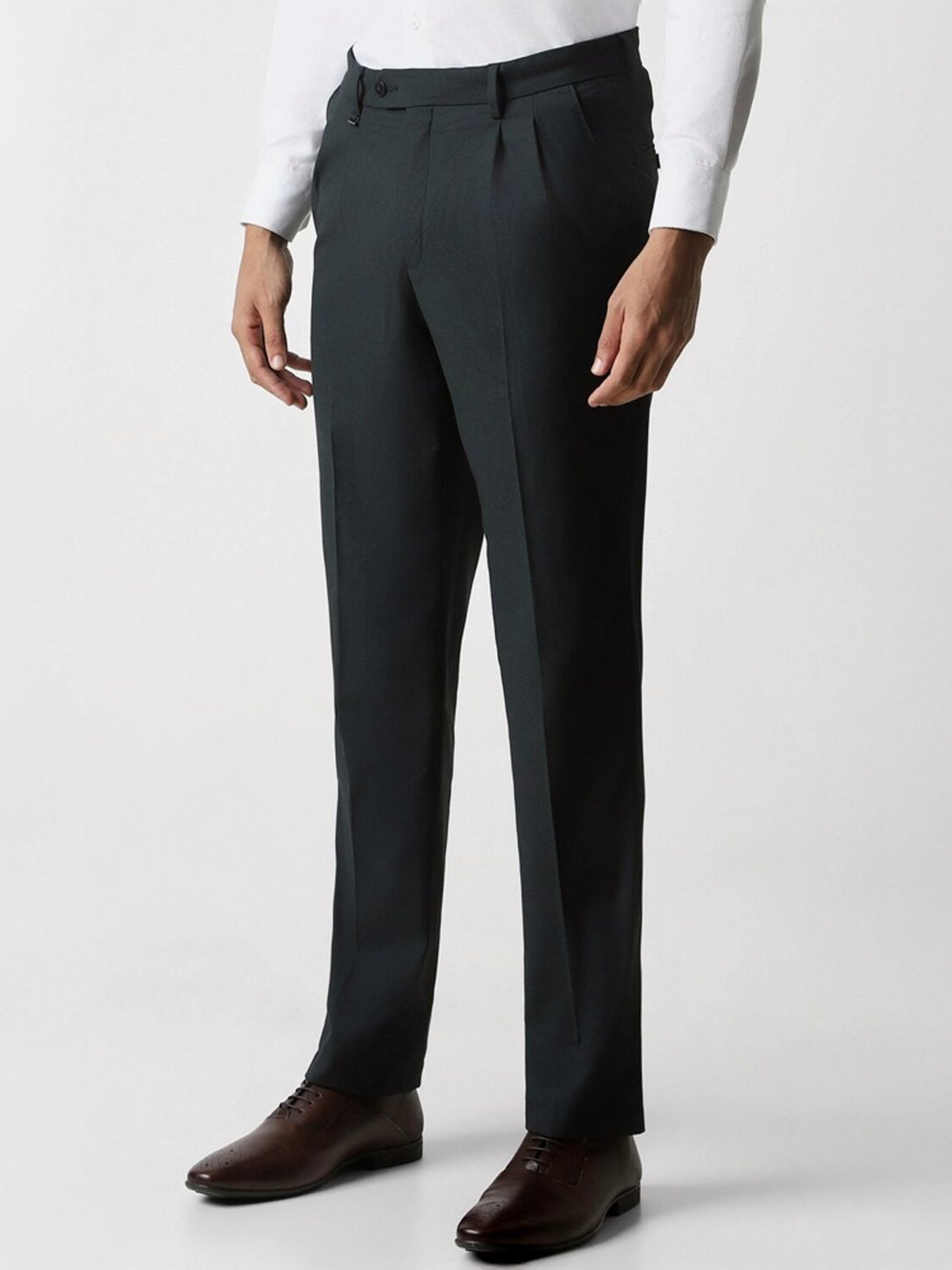 Van Heusen Navy Regular Fit Trousers