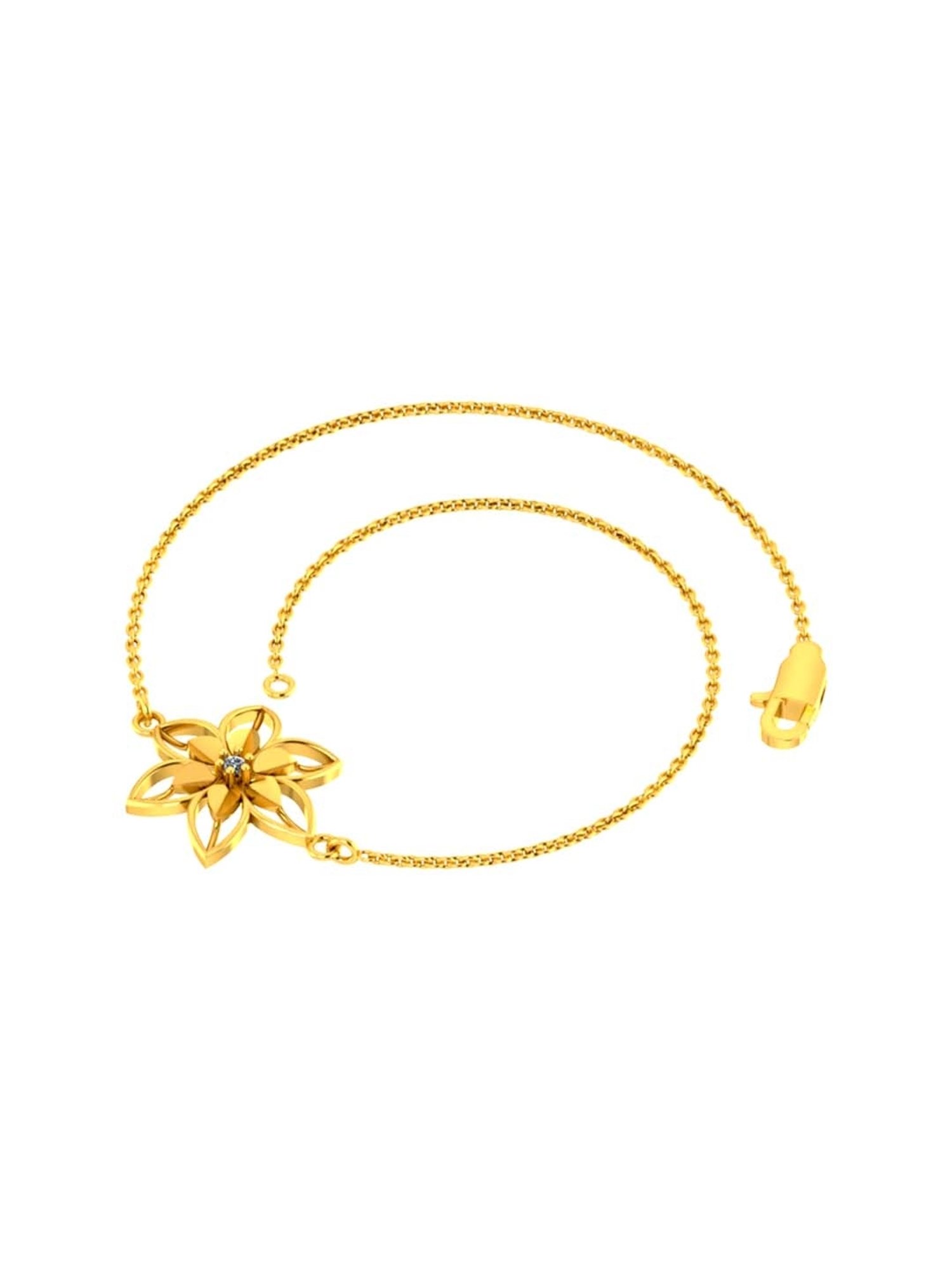 Mia by Tanishq Cupid Charm 14k Gold & Diamond Bracelet for Women