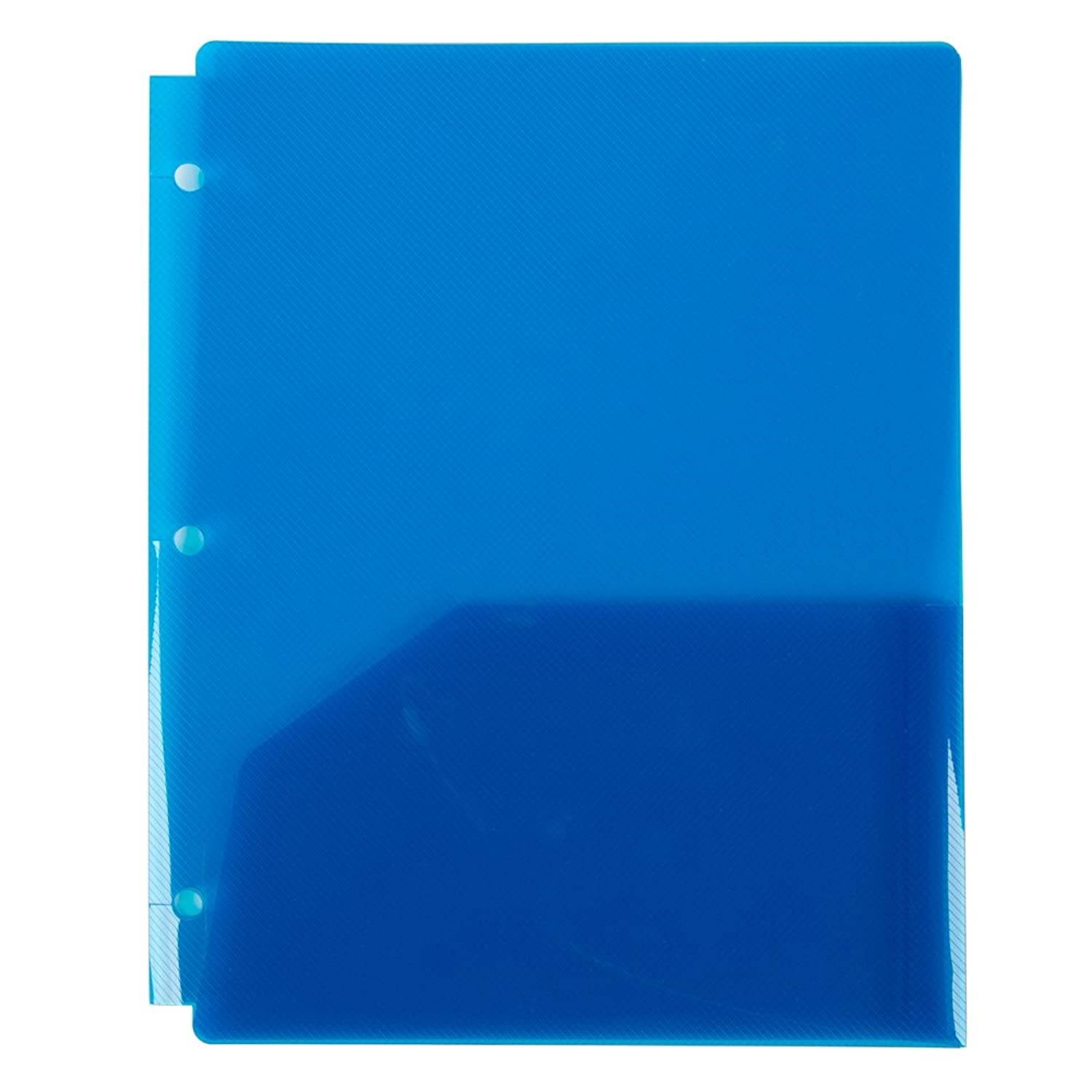 Filexec Products 2 Pocket Snap Folder, Pack of 6, Assorted (50409-3125)