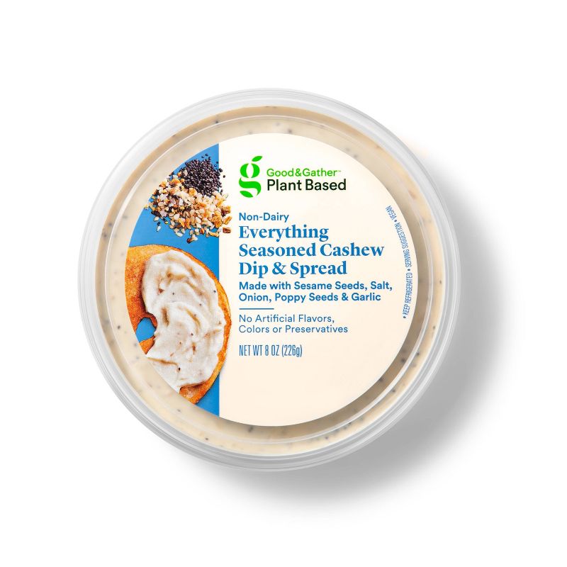Everything Seasoned Cashew Plant Based Dip + Spread - 8oz - Good & Gather™
