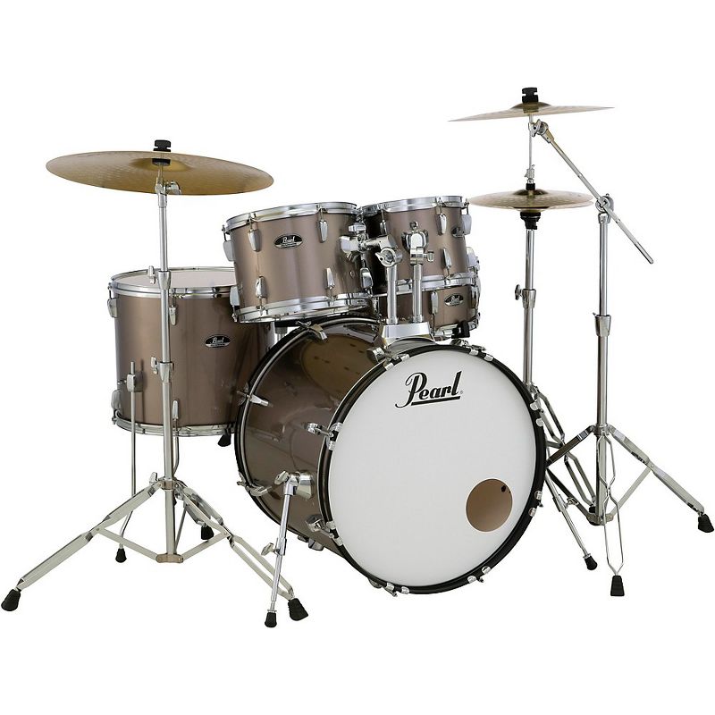 Pearl Roadshow 5-Piece Drum Set with Hardware and Zildjian Planet Z Cymbals Bronze Metallic