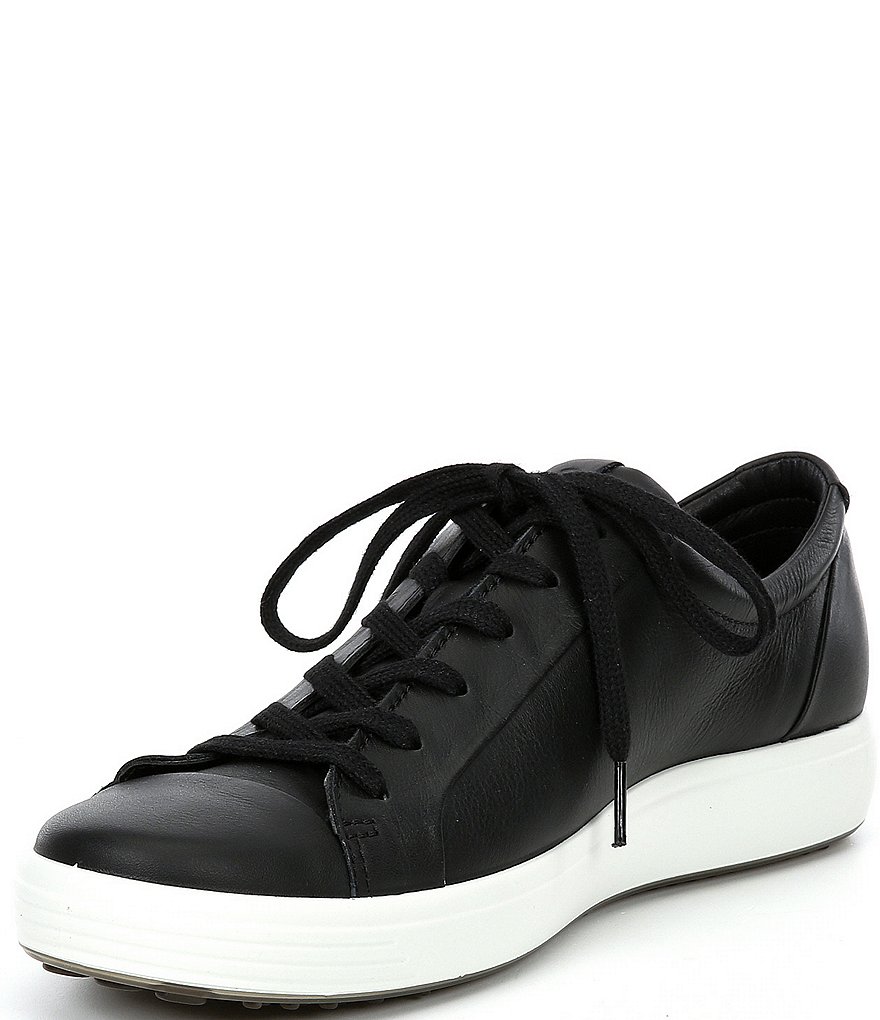 ECCO Men's Soft 7 City Leather Lace-Up Sneakers