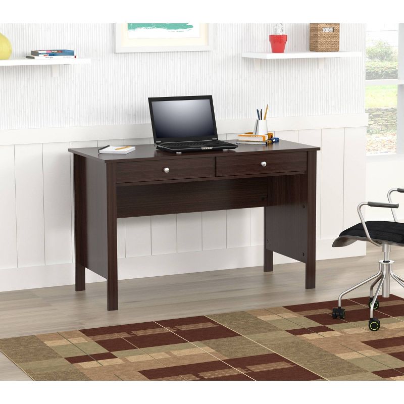Writing Desk with 2 Drawers Espresso - Inval