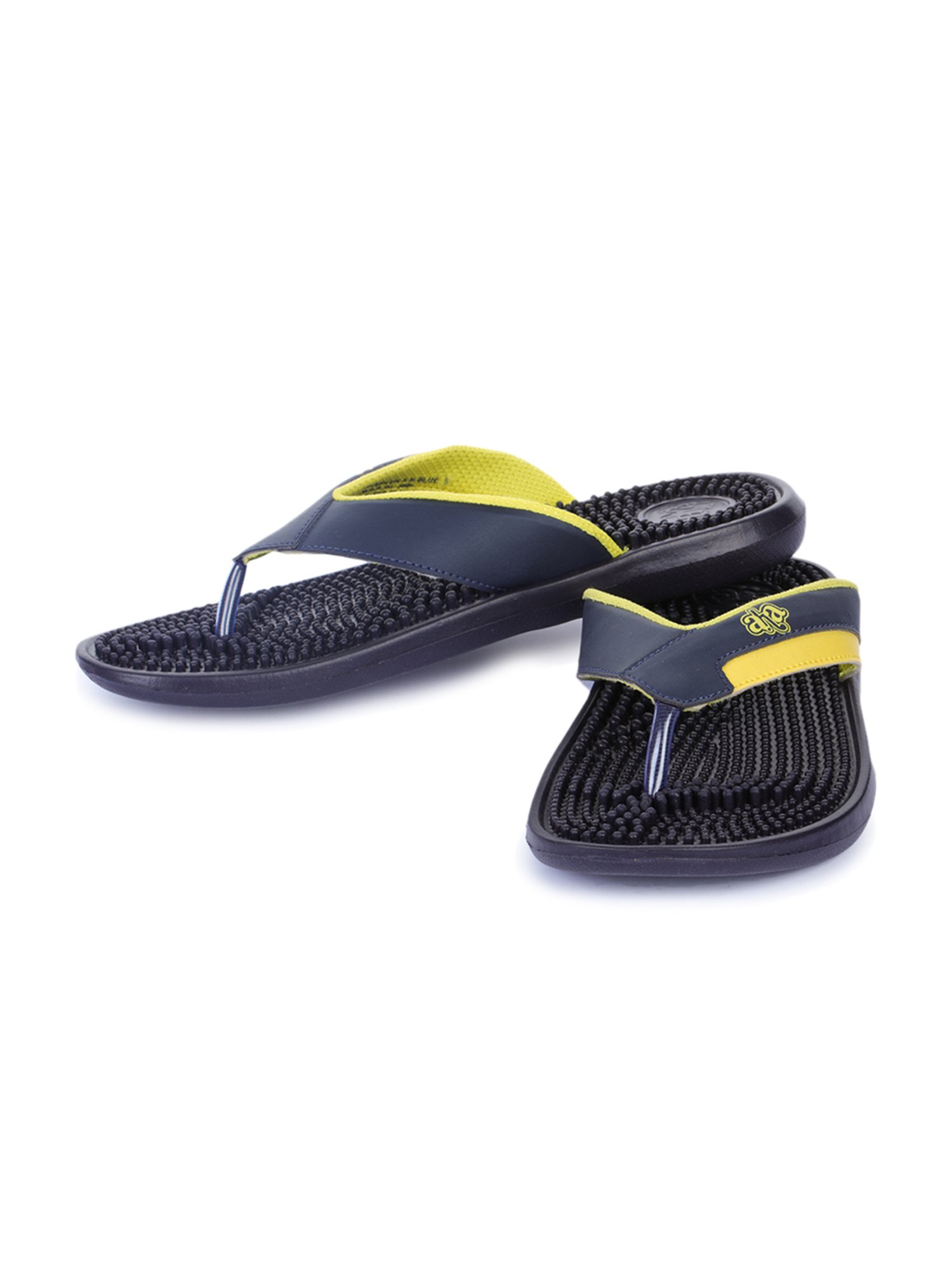 Aha by Liberty Navy & Yellow Flip Flops