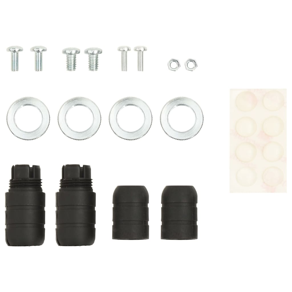 vidaXL Universal Speaker Stand Black 2 pcs