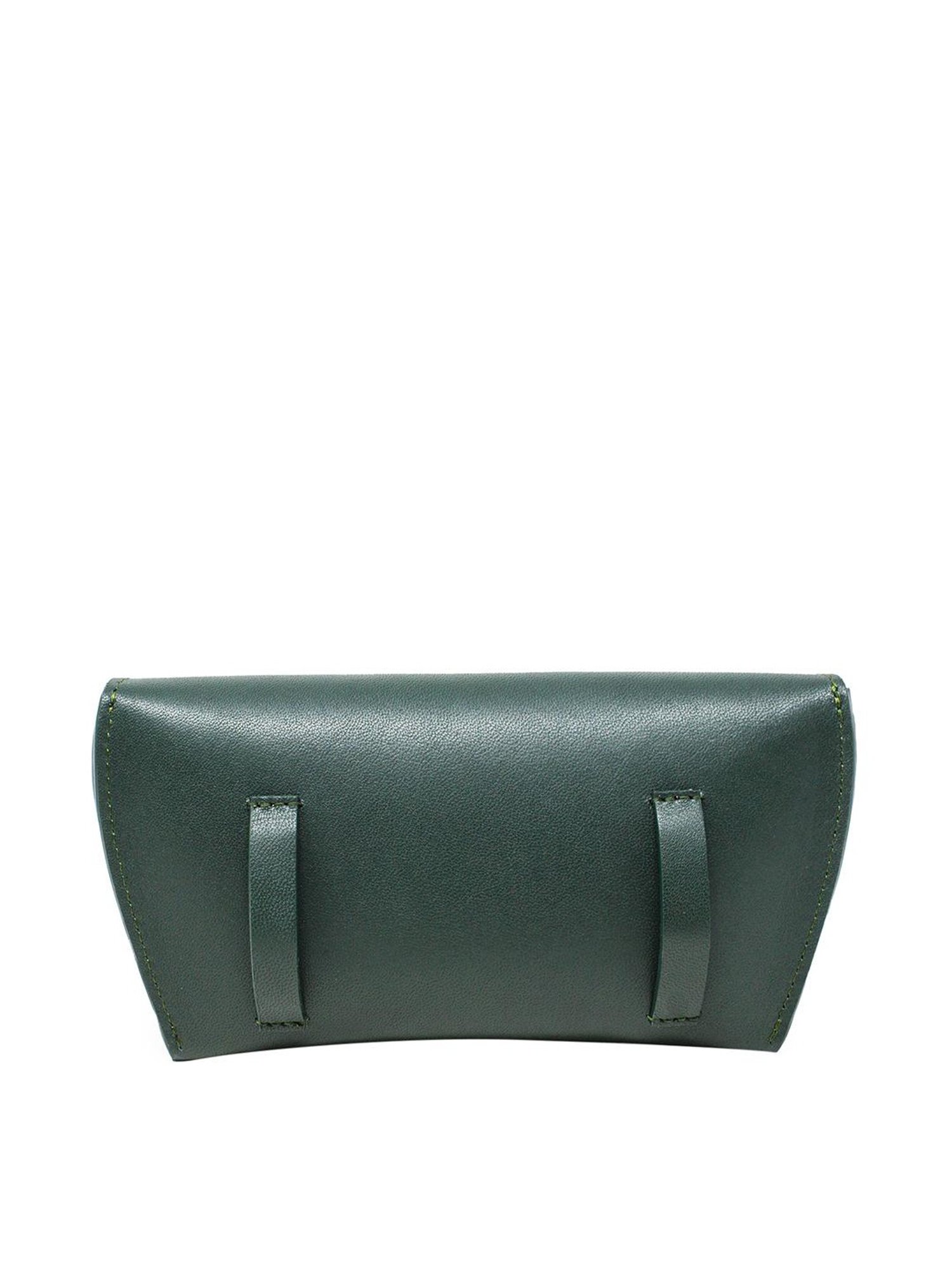 Tohl Verao Green Leather Solid Keychain & Eyewear Case Set