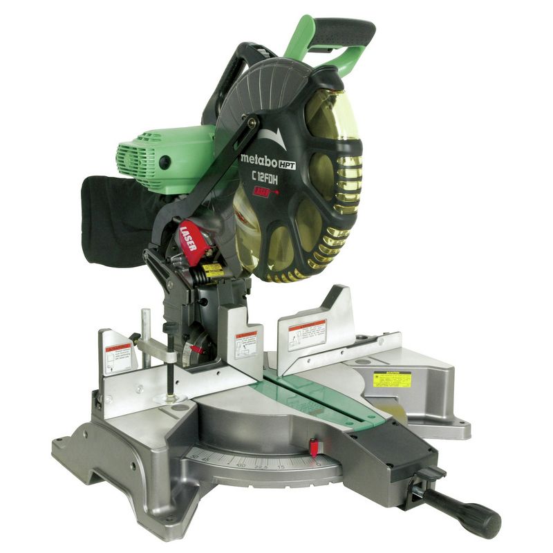 Metabo HPT C12FDHM 12 in. Dual Bevel Miter Saw with Laser Guide