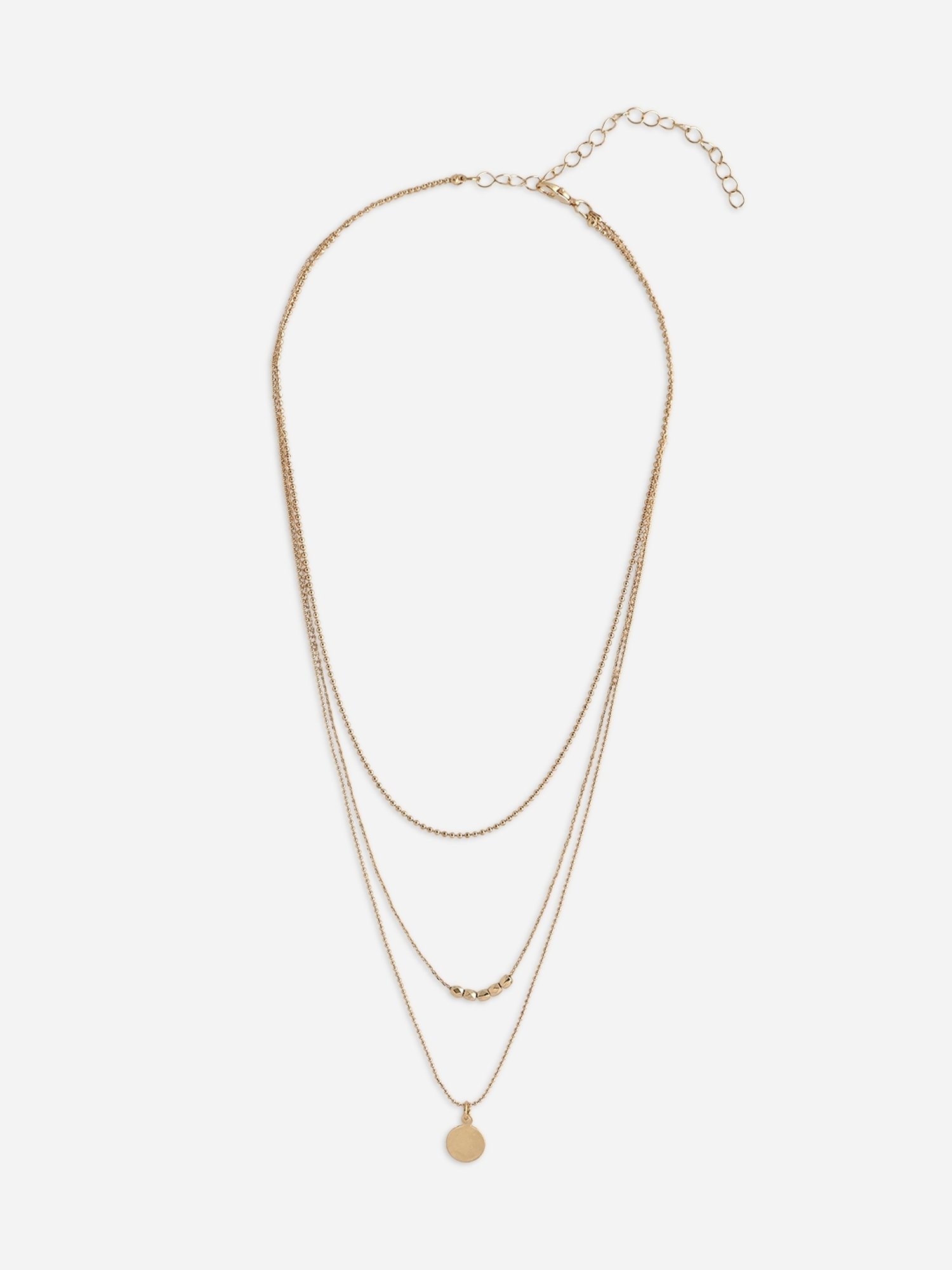 ToniQ Gold Plated Layered Necklace for Women