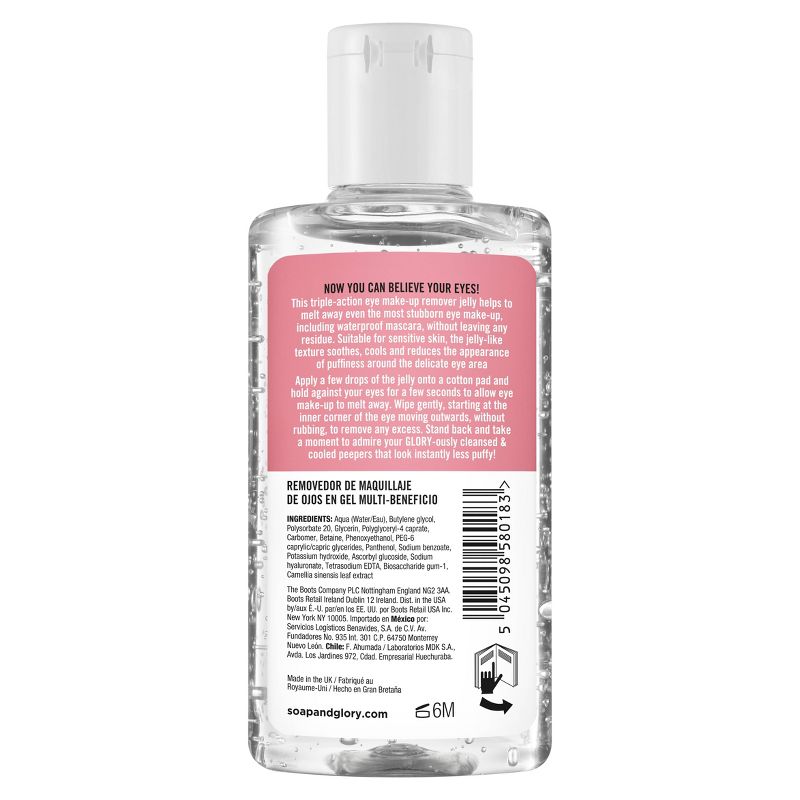 Soap & Glory Puffy Eye Attack Triple Action Jelly Eye Makeup Remover - 5 fl oz