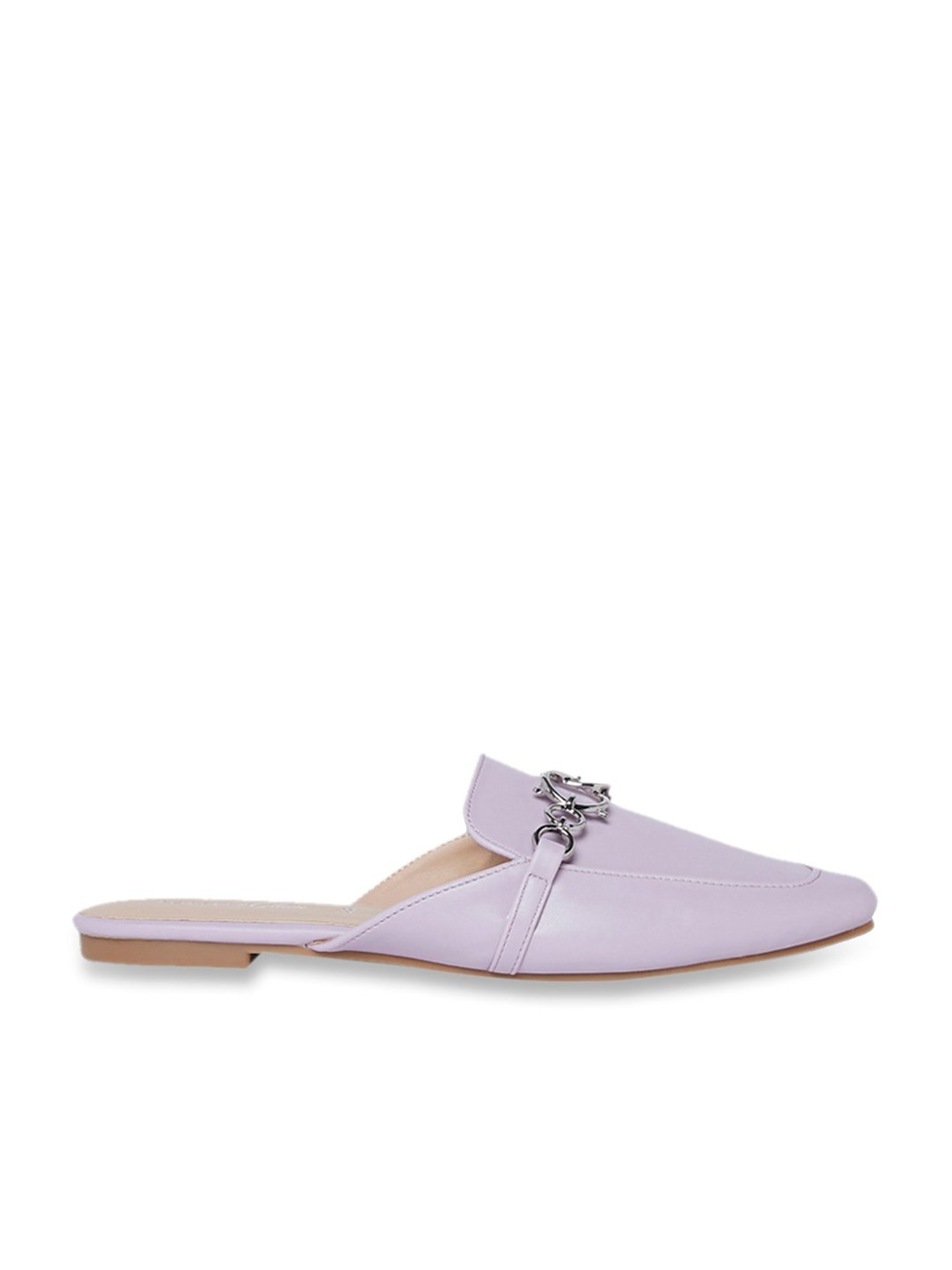 Forever Glam by Pantaloons Women's Lilac Mule Shoes