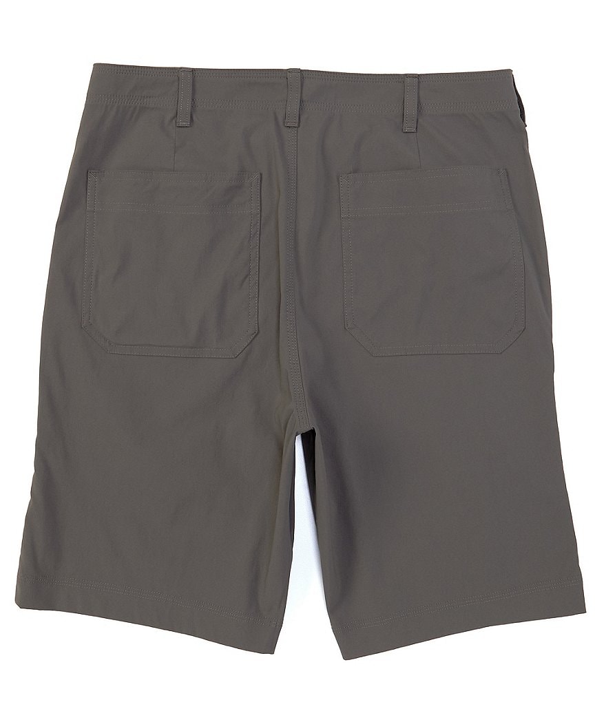 Roundtree & Yorke 9#double; Inseam Flat Front Performance Tech Zip Shorts