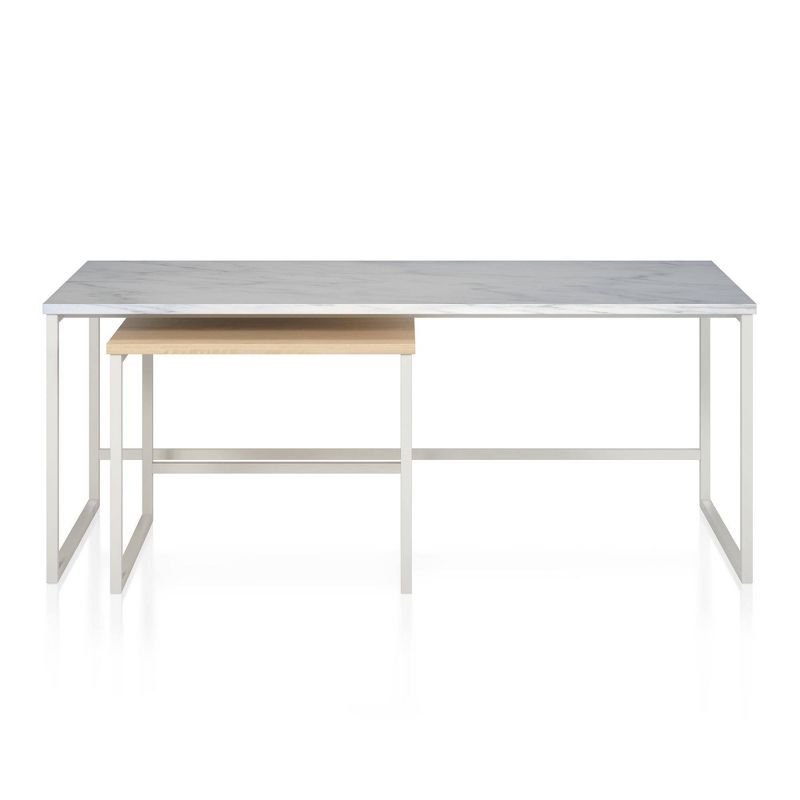 Scarlett Nesting Coffee and End Tables White - CosmoLiving by Cosmopolitan