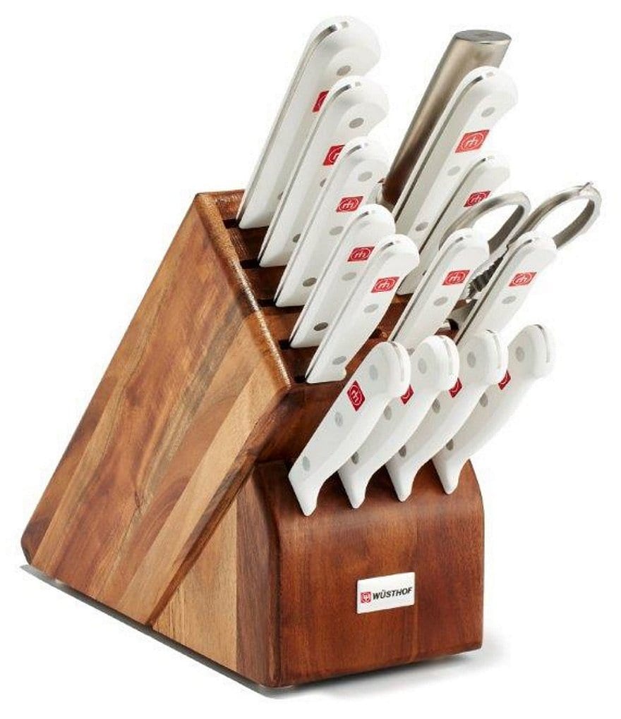 Wusthof Gourmet White 16-Piece Block Knife Set