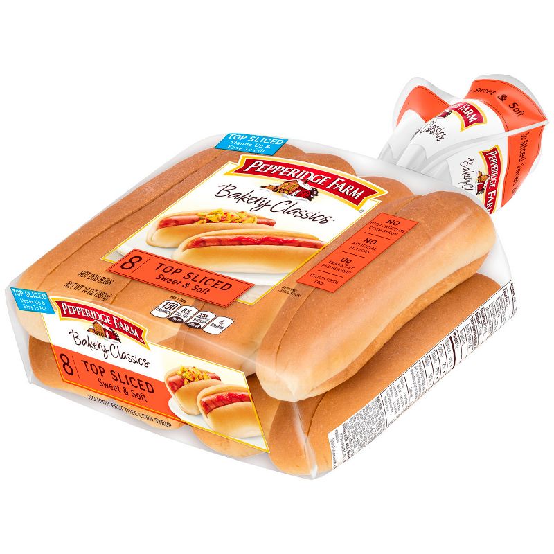 Pepperidge Farm Bakery Classics Swet & Soft Top Sliced Hot Dog Buns