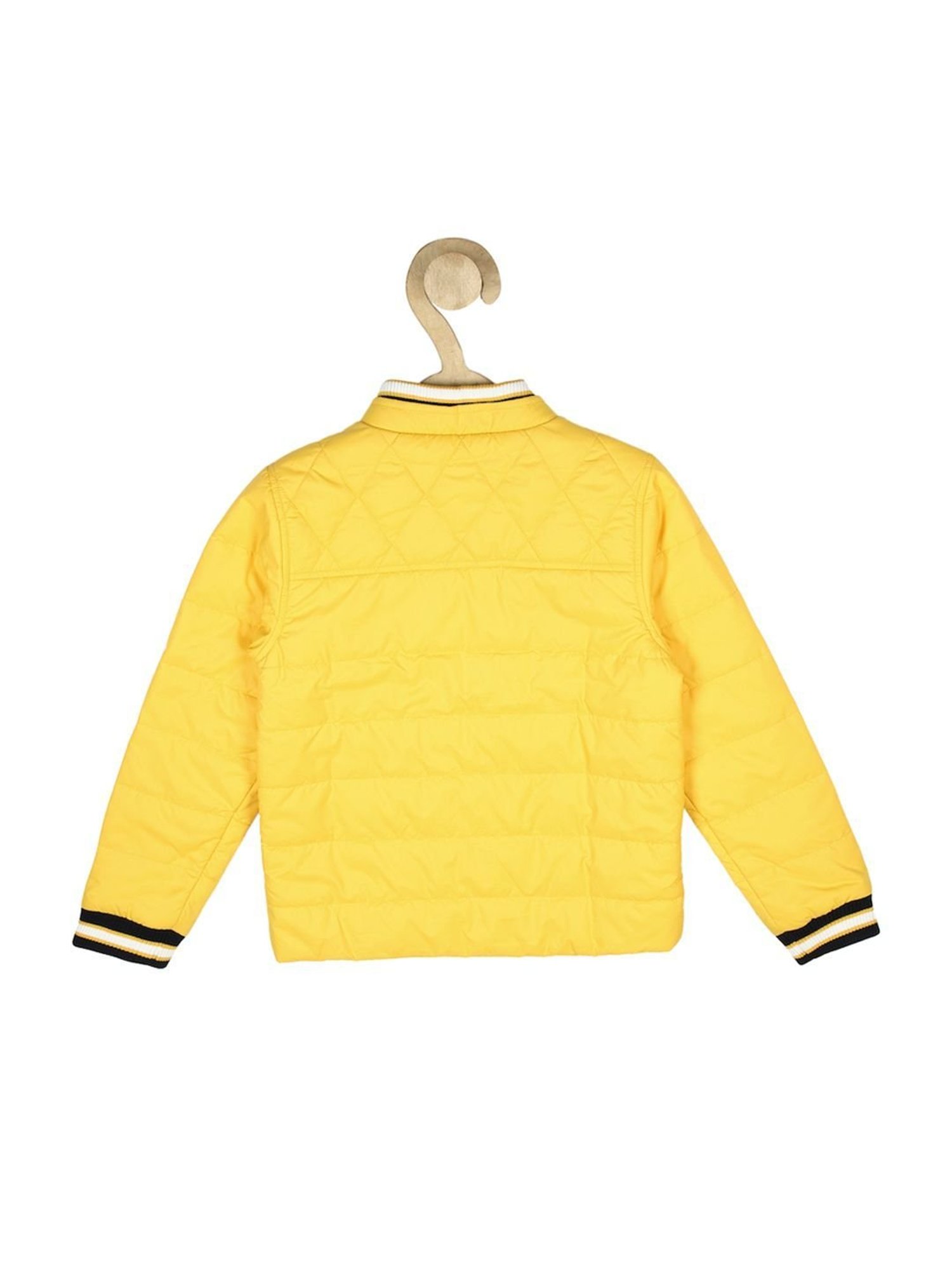 Allen Solly Junior Navy & Green Color Block Full Sleeves Jacket