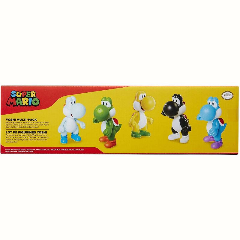 Nintendo Super Mario World of Nintendo 2.5 Inch Yoshi Figure 5-Pack