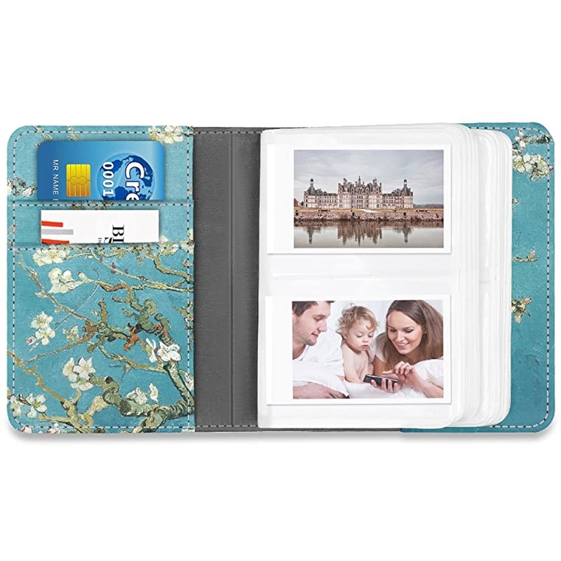 Mini Photo Album for Fujifilm Instax 3Inch Film 104 Pockets Album for Fujifilm Instax Mini 11 Mini 9 Mini 8 Mini 90 Mini 25 Mini Link Printer Mini LiPlay Polaroid Snap PIC300 Blossom