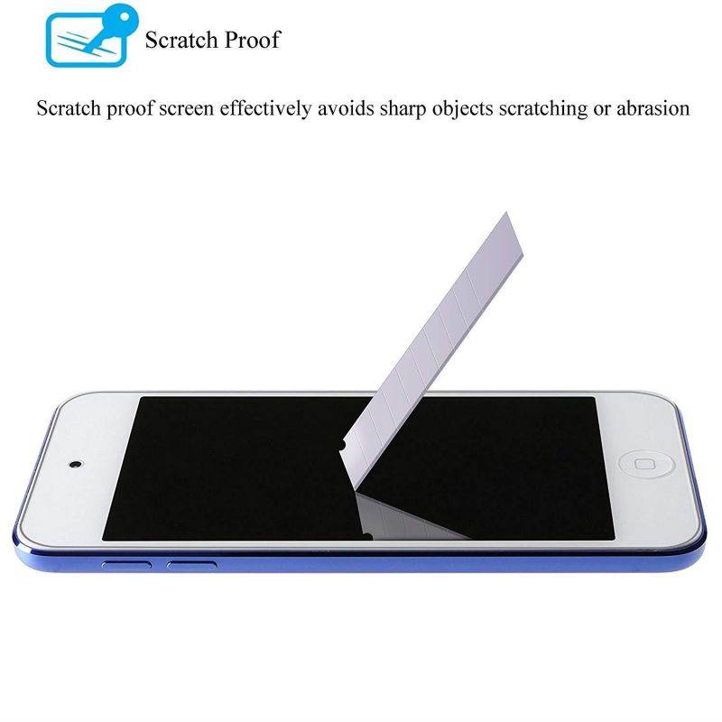 Ailun Screen Protector Compatible with iPod Touch 6 Touch 5,[3Pack],Curved Edge Tempered Glass Compatible with iPod Touch 6G/5G(6th/5th Generation),Anti-Scratch,Case Friendly,Siania Retail Package