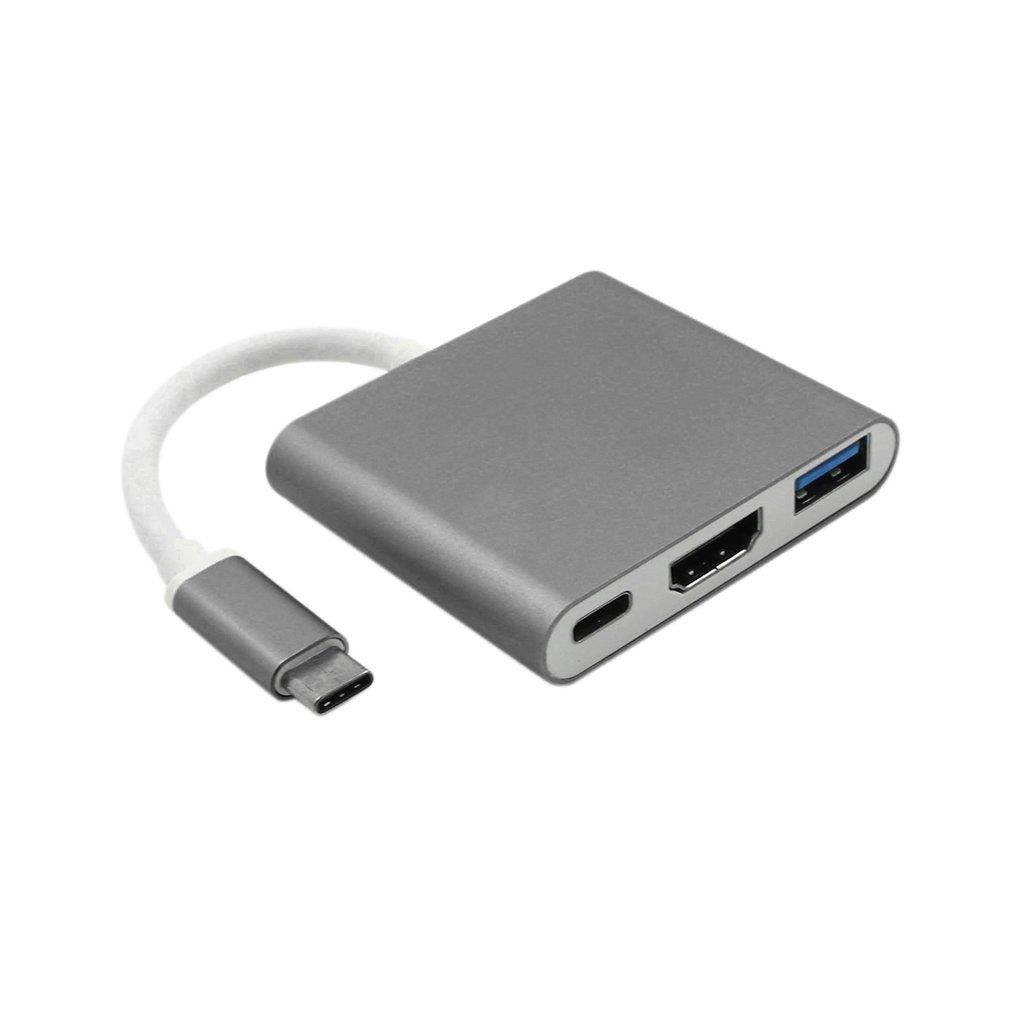 USB 3.1 Type-C to 4K HDMI USB 3.0 Adapter 3-in-1 Hub For Apple for Macbook