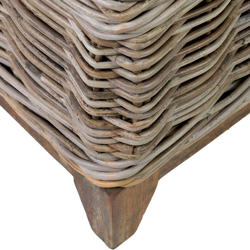 Kai Rattan Coffee Table Gray - East At Main