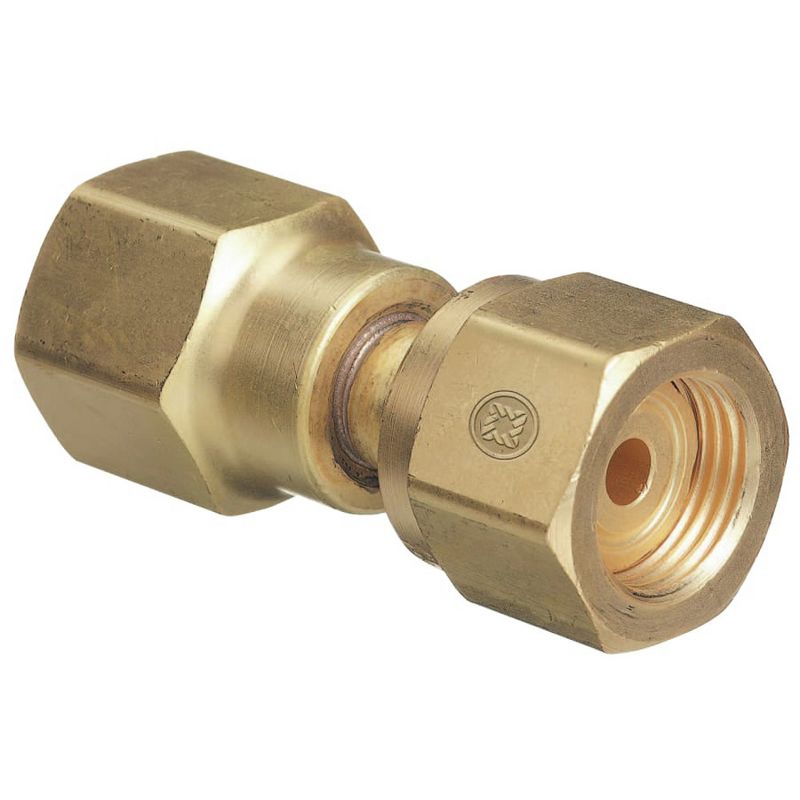 Western Enterprises 806 CGA-320 Carbon Dioxide - CGA-580 Nitrogen Brass Cylinder Adaptor
