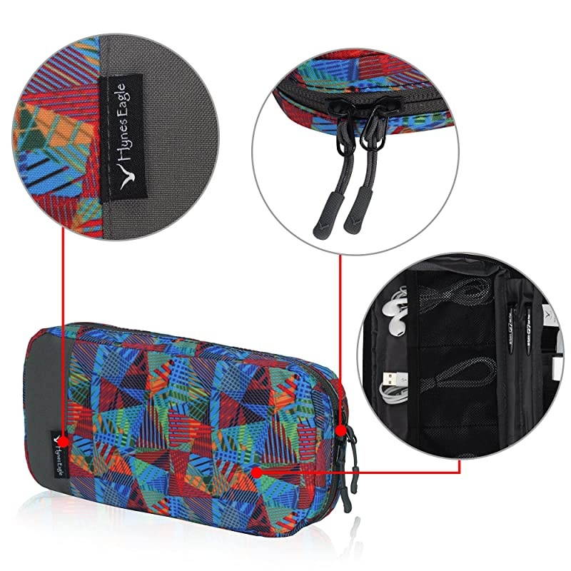 Cord Organizer Small Electronics Case Gadget Pouch Phone Accessories Storage Bag Geometry