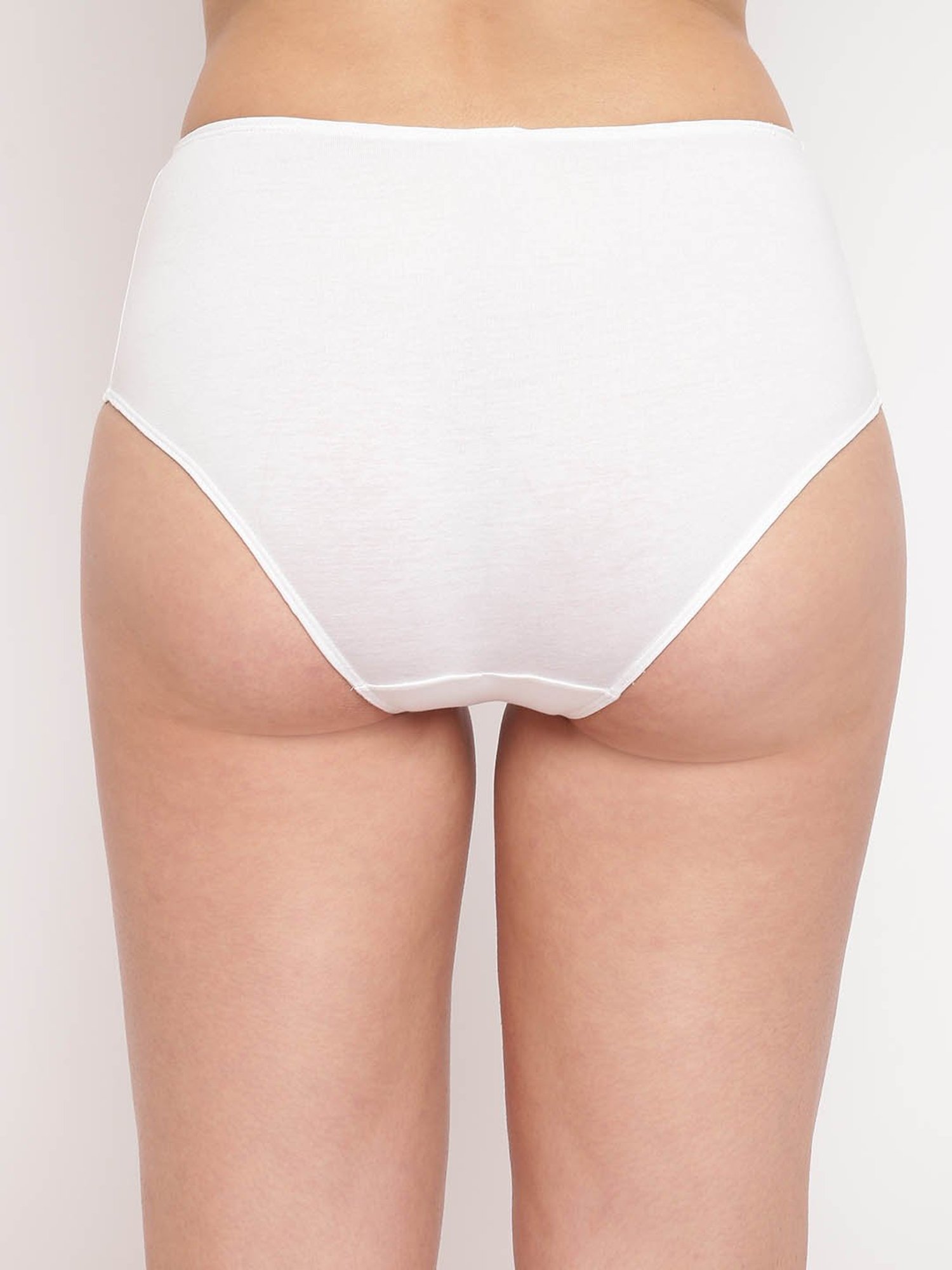 BASIICS by La Intimo White Hipster Panty (Pack Of 3)