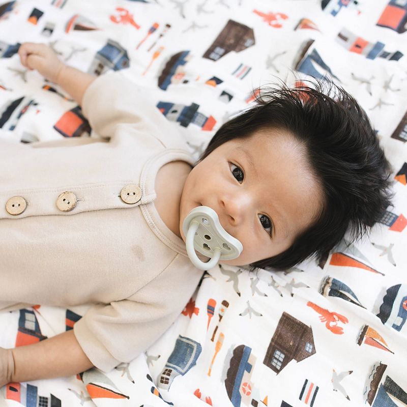 Bebe au Lait Natural 2 pk Rubber Pacifier - Gray - 0-3 Months