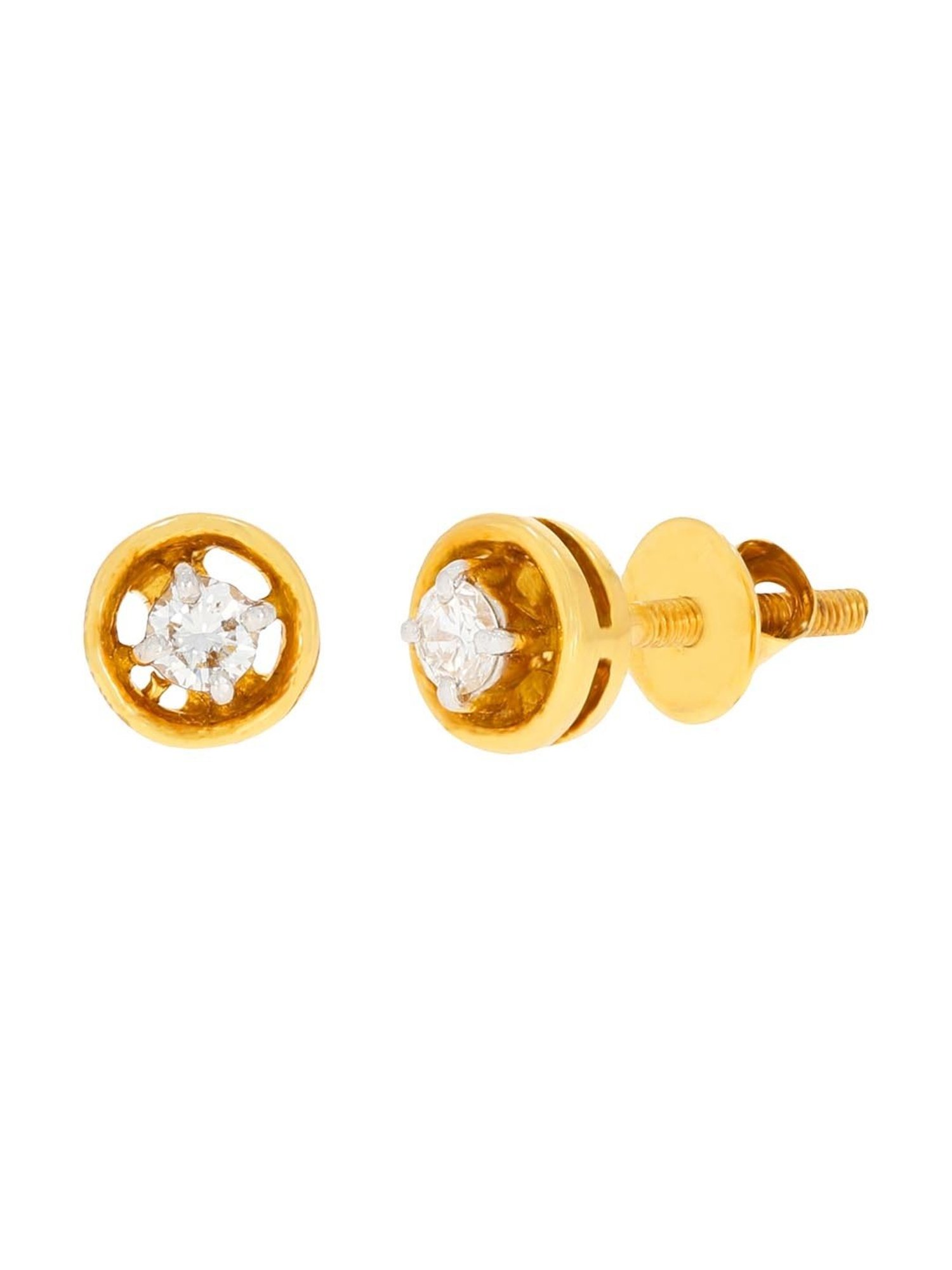 Waman Hari Pethe Jewellers 18k Gold & Diamond Earrings for Women
