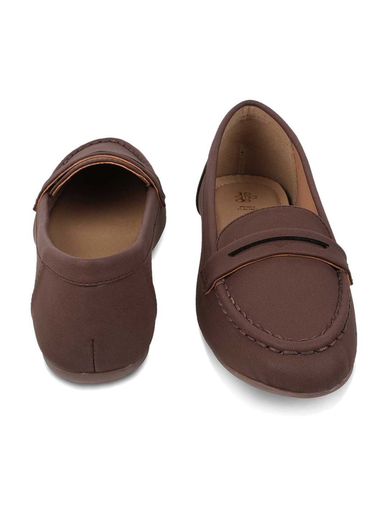 Tresmode Women's Brown Casual Loafers