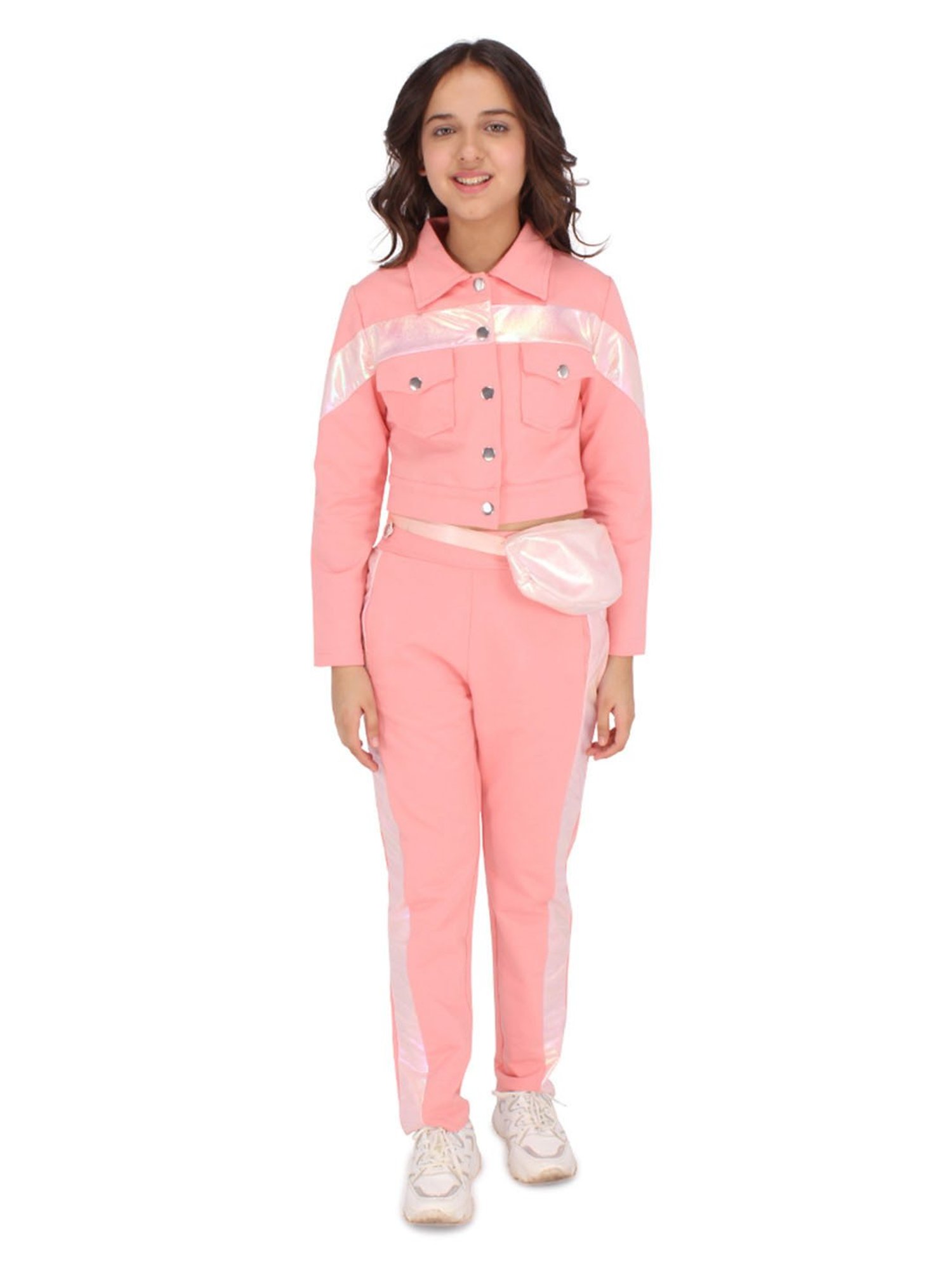 Pantaloons Junior Black Cotton Printed Trackpants