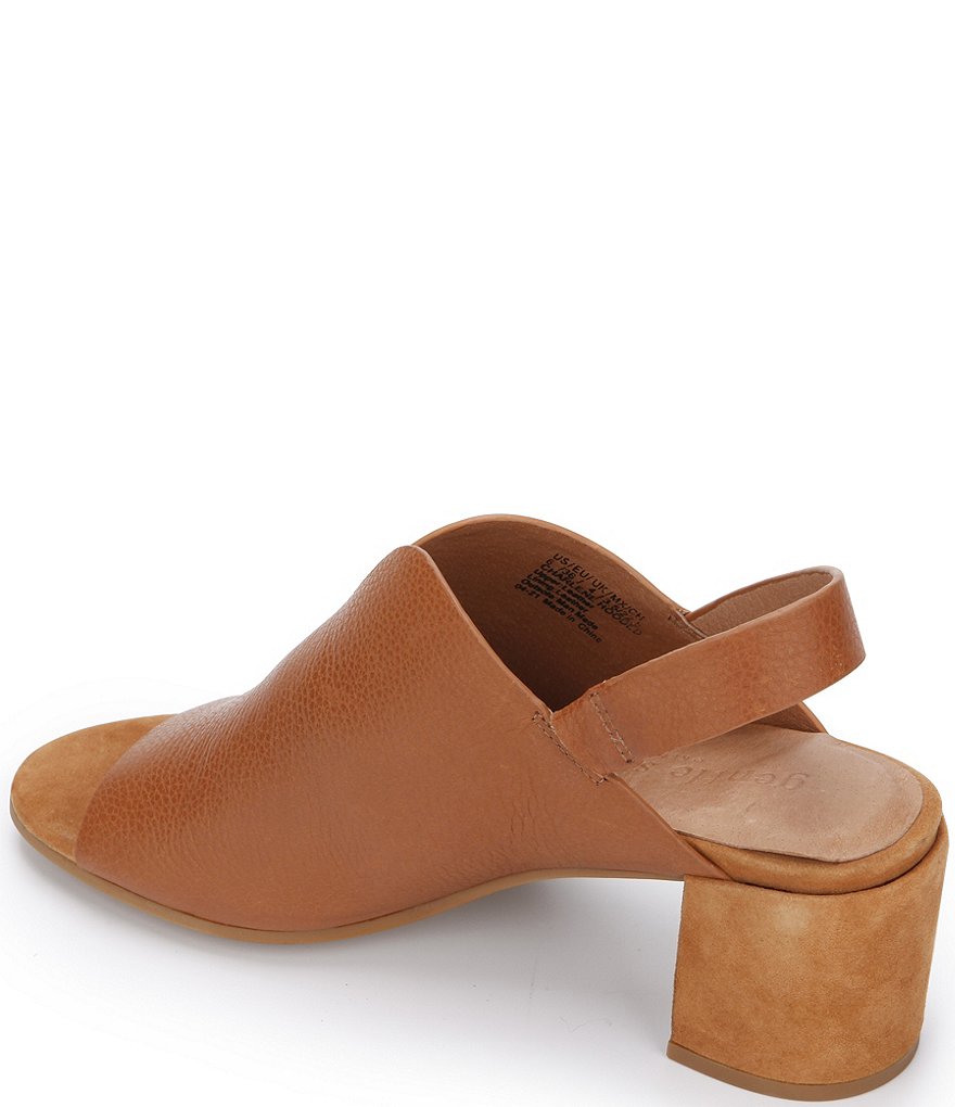 Gentle Souls Charlene Hooded Leather Sling Back Mules