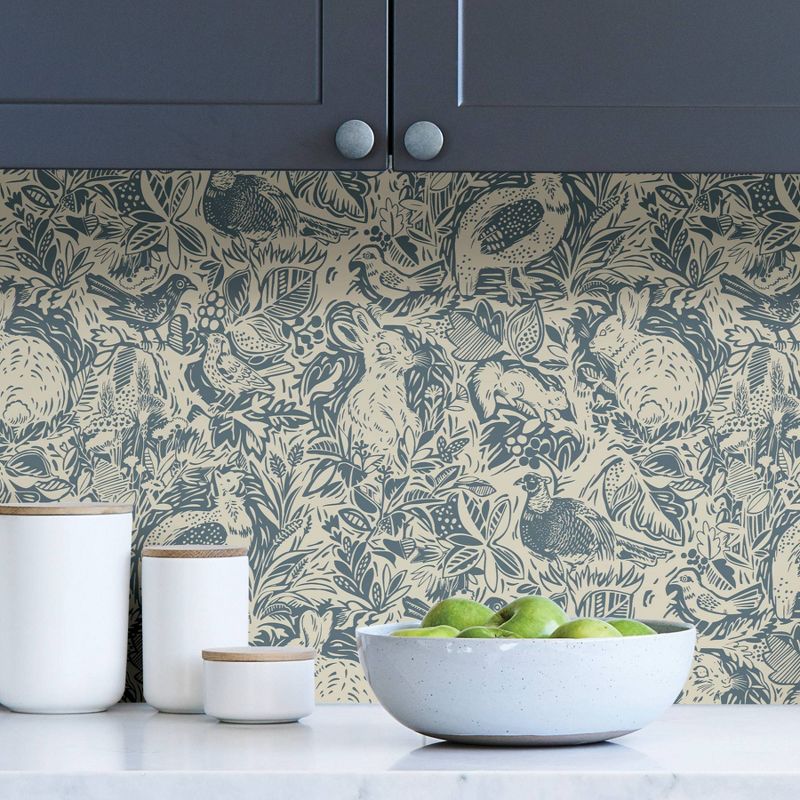 NuWallpaper Terrene Peel & Stick Wallpaper Blue
