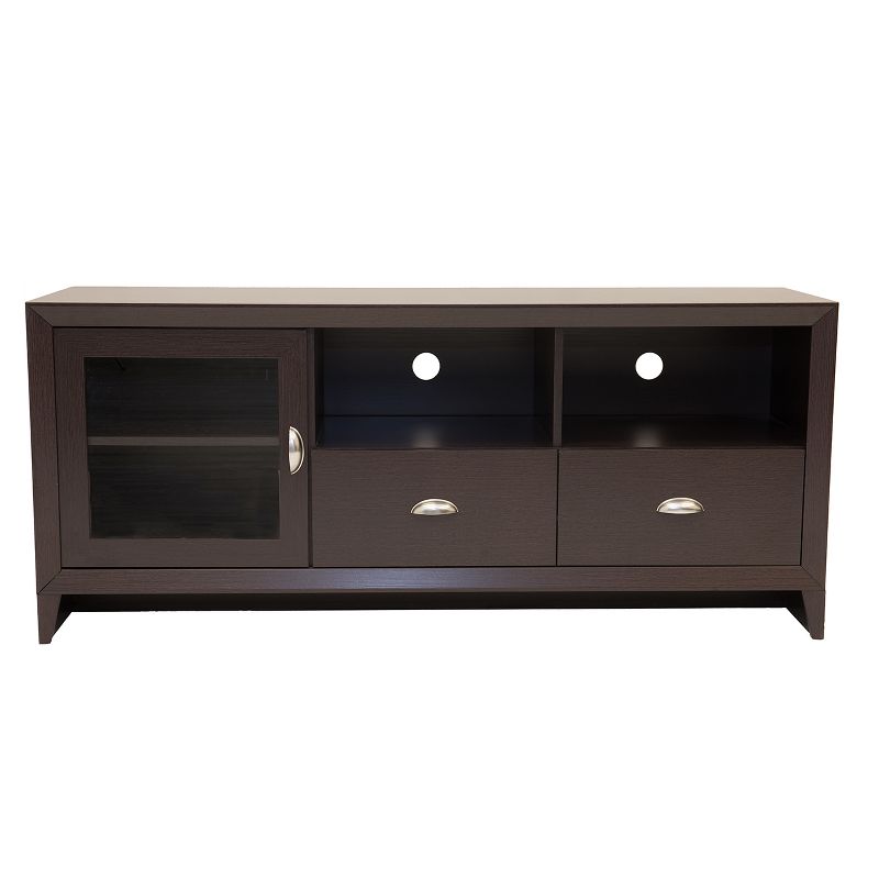 60" Modern TV Stand with Storage Brown - Techni Mobili