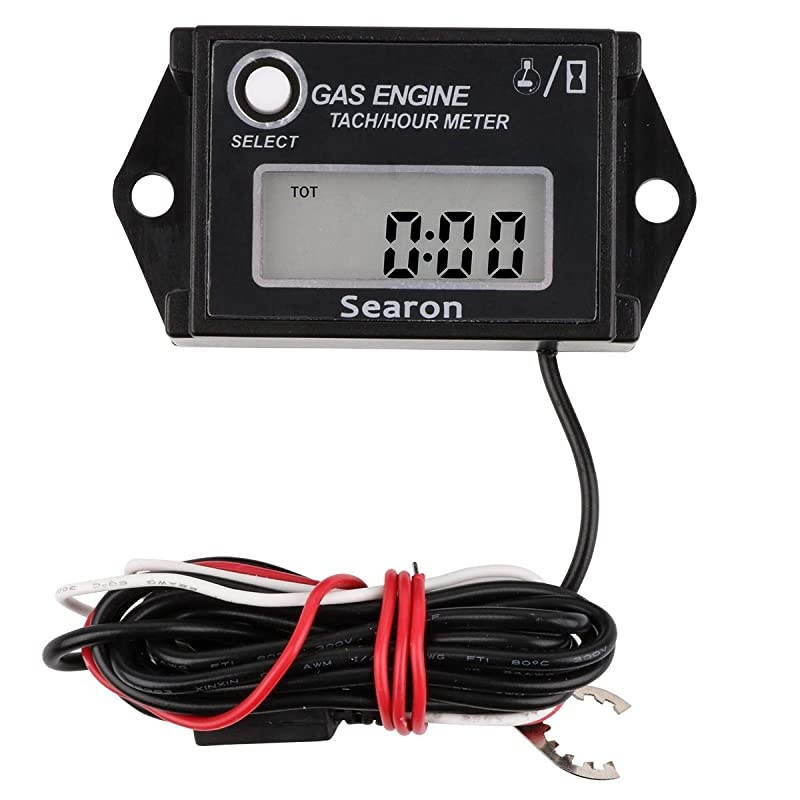 Digital Tach Hour Meter Tachometer RPM Counter for Snowmobile Skis Motor Bike Go Kart Lawn Mower