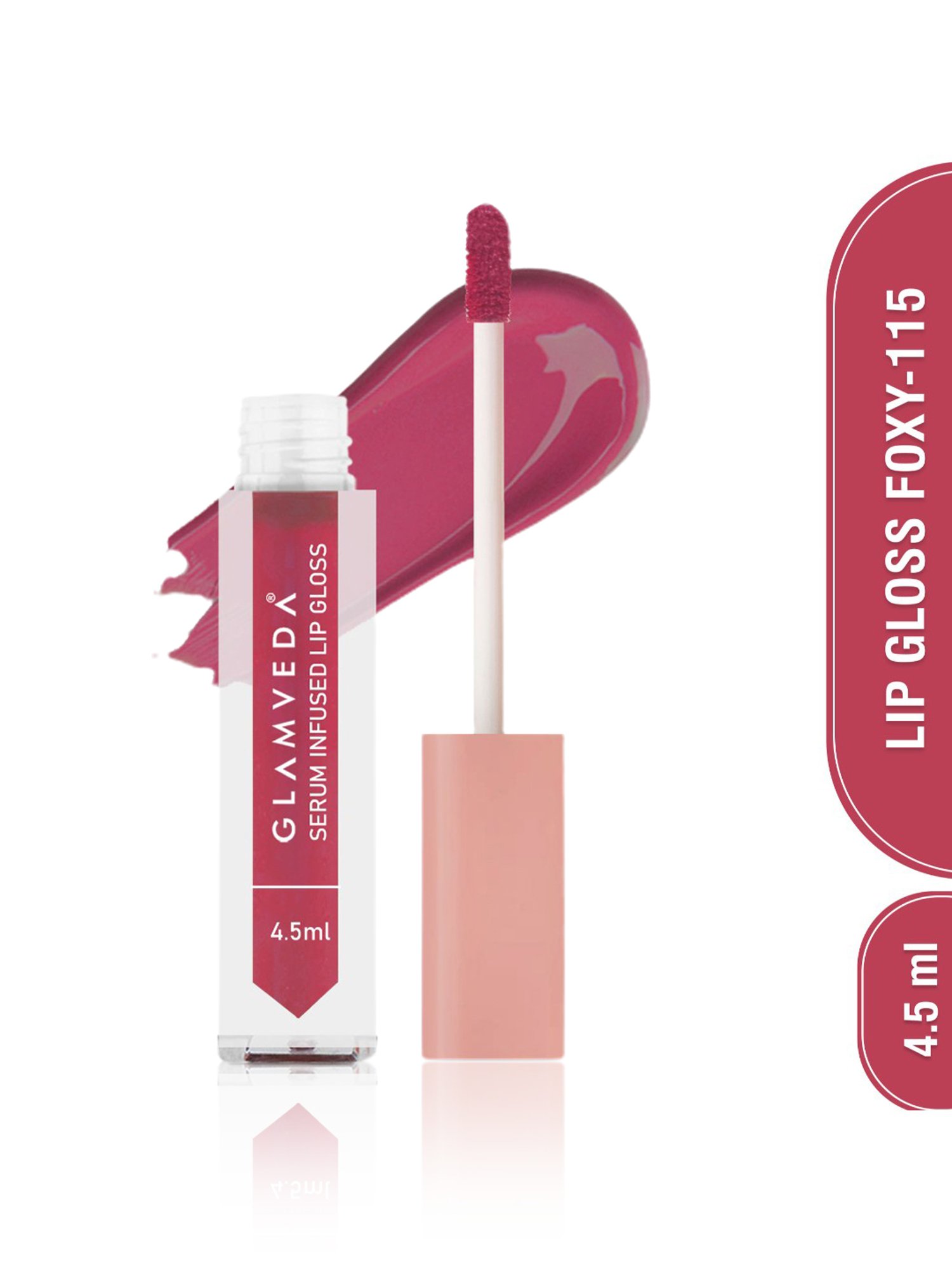 Glamveda Serum Infused Lip Gloss Foxy-115 - 4.5 ml