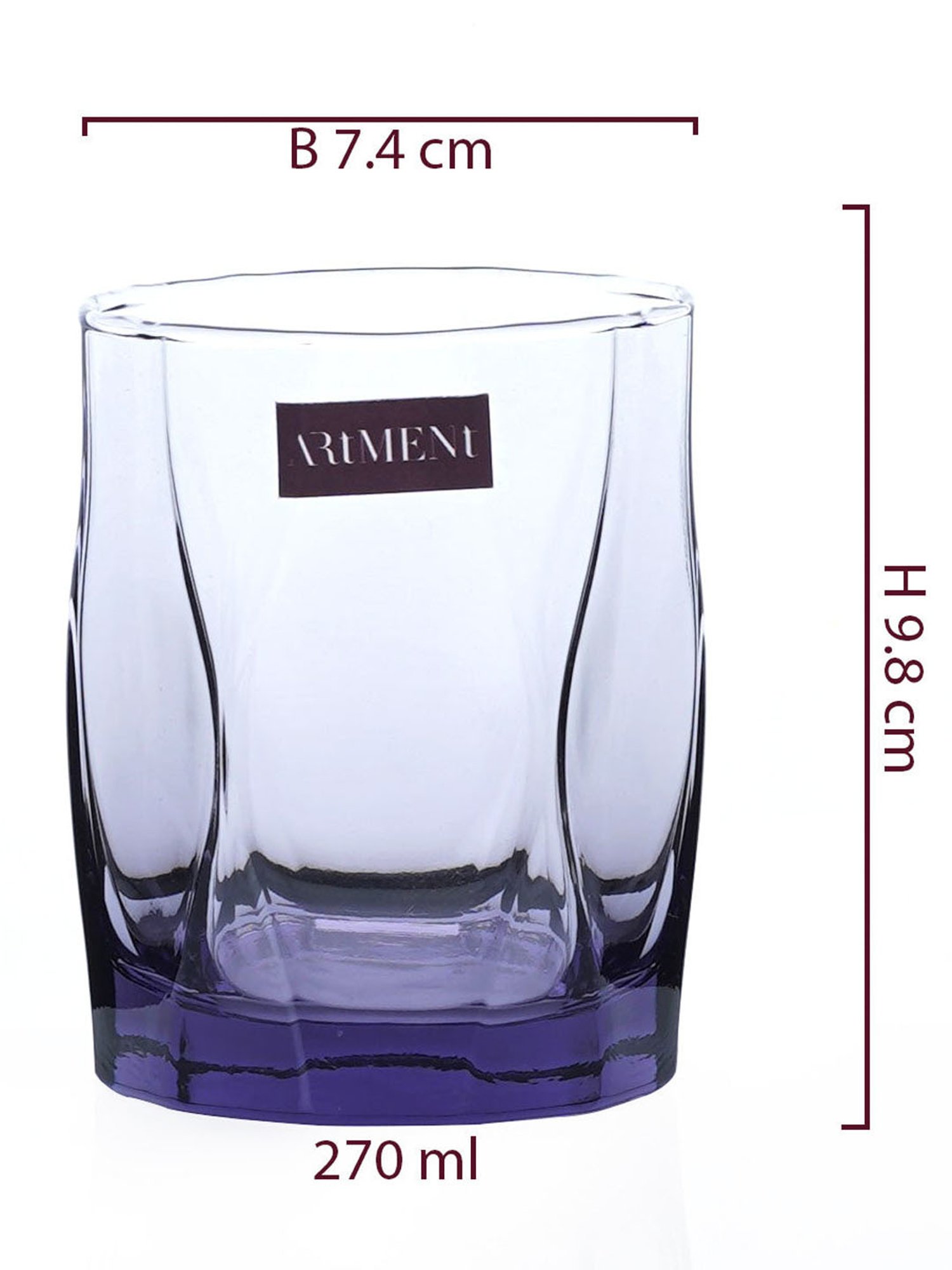 Mikasa Julie Transparent Glass Flute Glass (0.266 L) - Set of 4