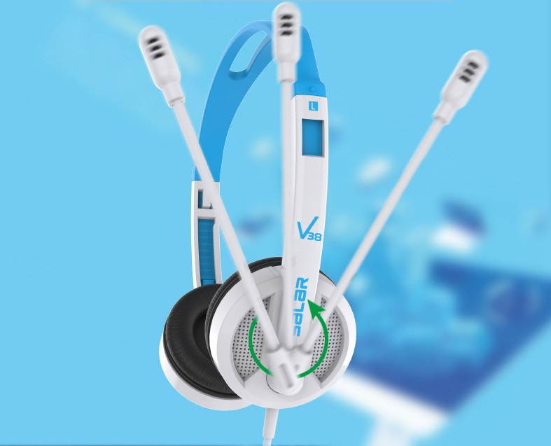 Over Ear Headphones Mic Noise Reduction 3.5MM Wired Headset