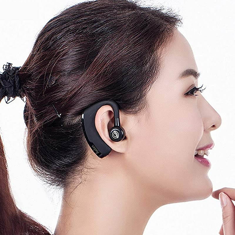 Bluetooth Earpiece for Cell Phone with Dedicated Keys for Volume/Next/Prev, On/Off, Compatible with iPhone, Android