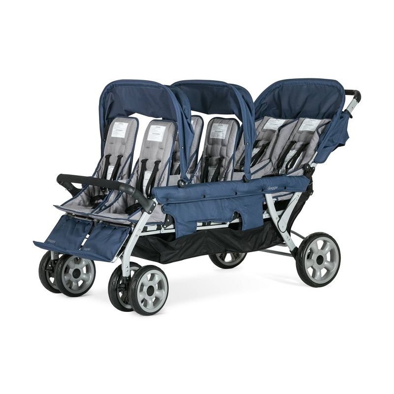Foundations Gaggle Jamboree 6-Seat Stroller - Navy/Gray