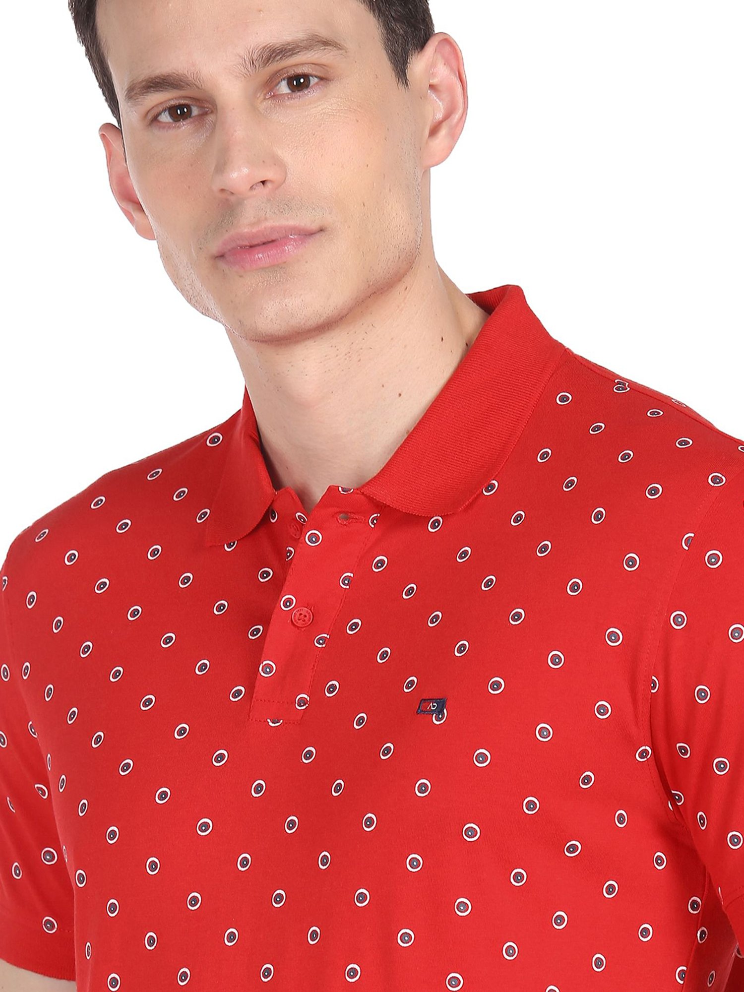 AD by Arvind Red Polo T-Shirt
