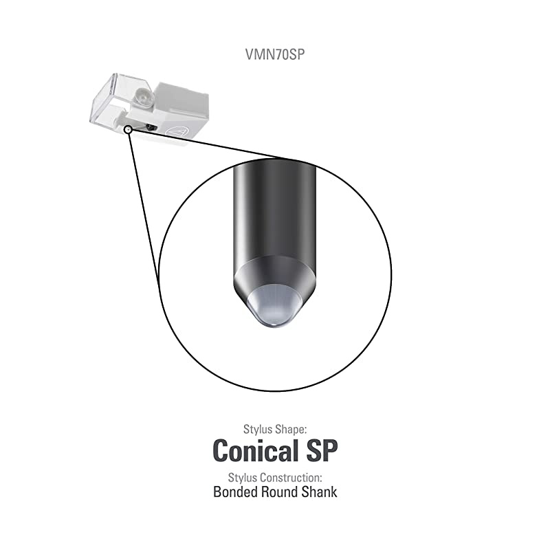 VMN70SP Specialty Conical Bonded Replacement Turntable Stylus