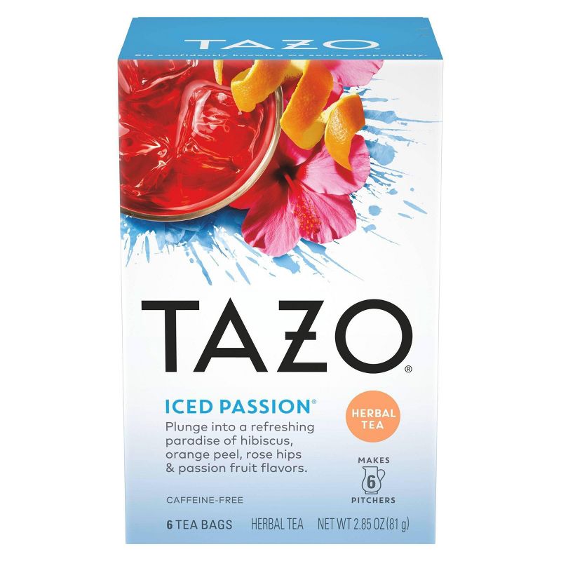 Tazo Iced Passion Herbal Tea - 6ct