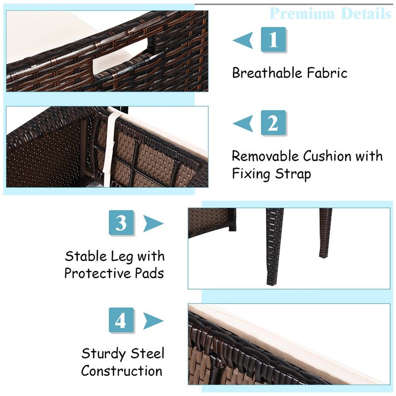 La Sola 3pc Metal Bistro Set - Black/Bronze - Christopher Knight Home