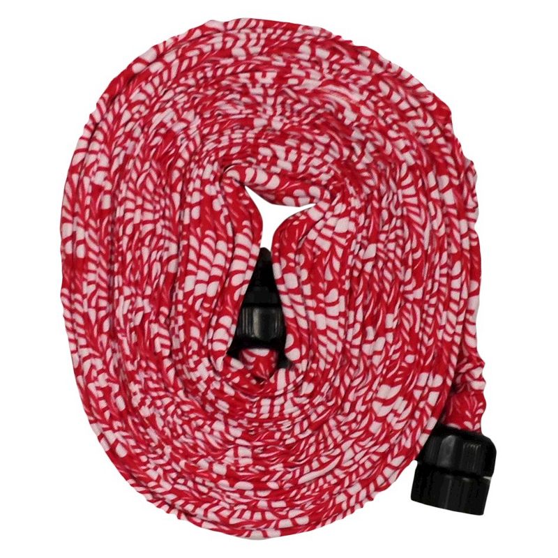 50' HydroHose Compact Garden Hose And Nozzle - Red Floral - Saint Tropez