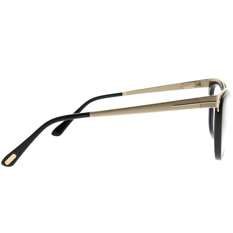 Tom Ford  001 Womens Cat-Eye Eyeglasses Shiny Black Gold 54mm