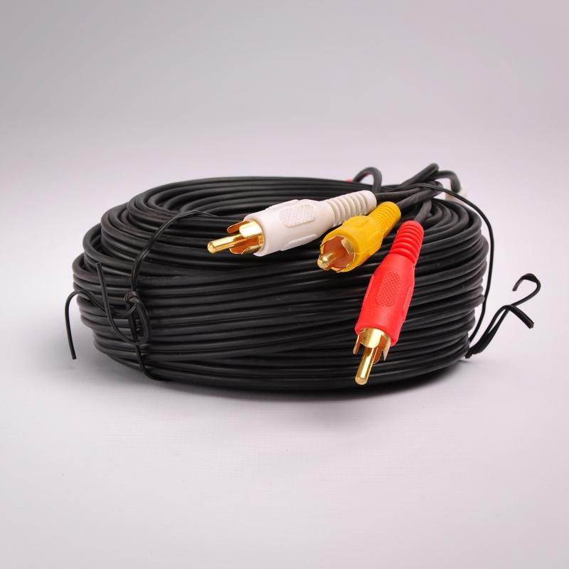 FireFold Composite Cable RCA Audio/Video Cable Gold Plated - Audio Video RCA Stereo Cable 50ft