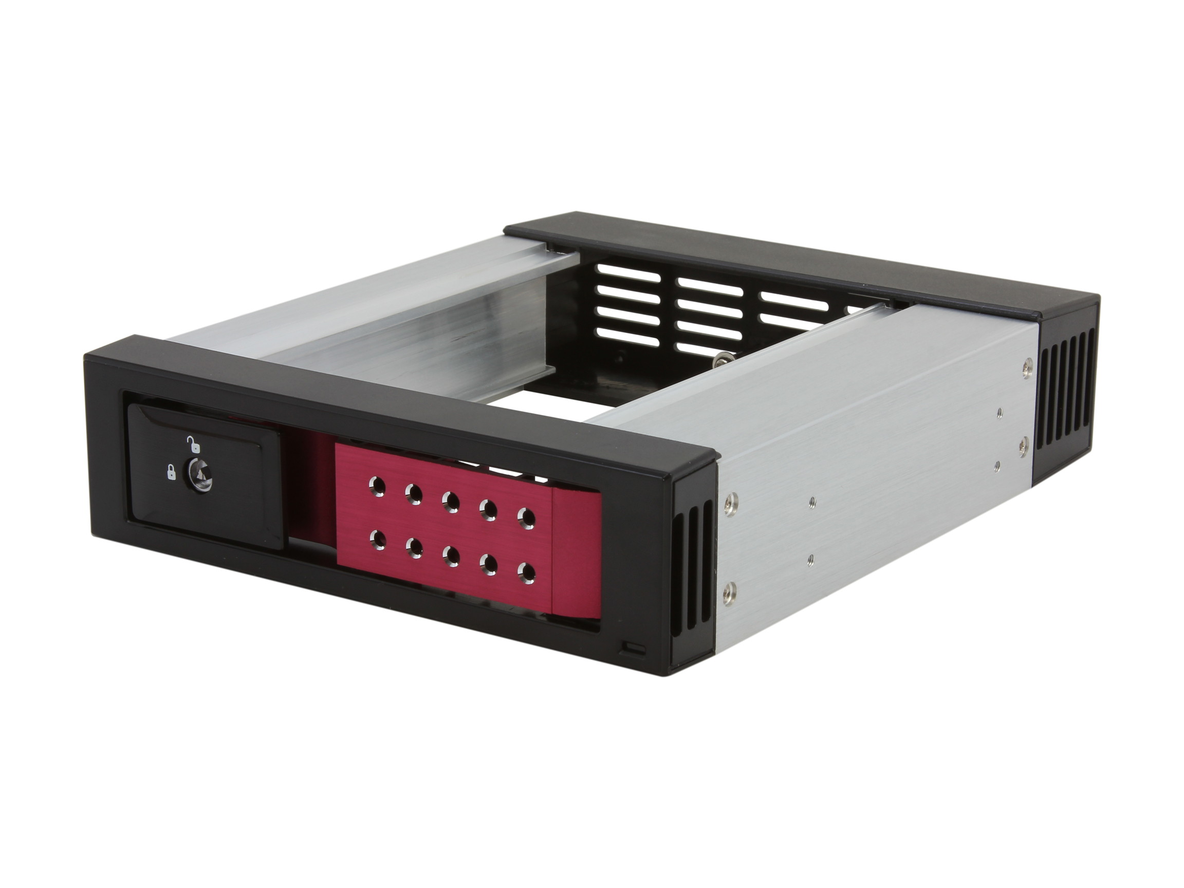 iStarUSA BPN-DE110SS-SILVER Trayless 5.25" to 3.5" SATA SAS 6 Gbps HDD Hot-swap Rack